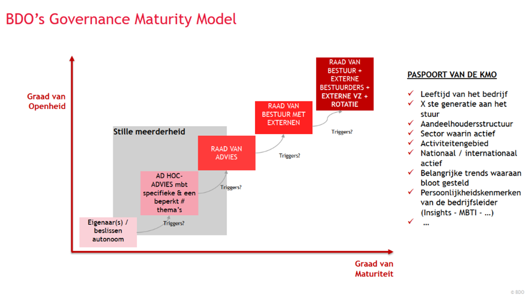 Governance maturity model